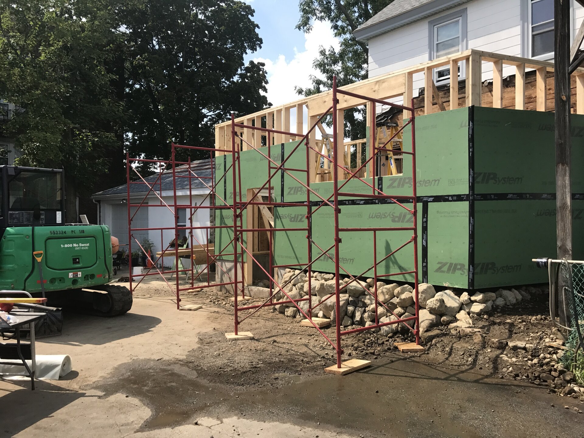 Rear Home Addition with Sunroom in MetroWest, MA