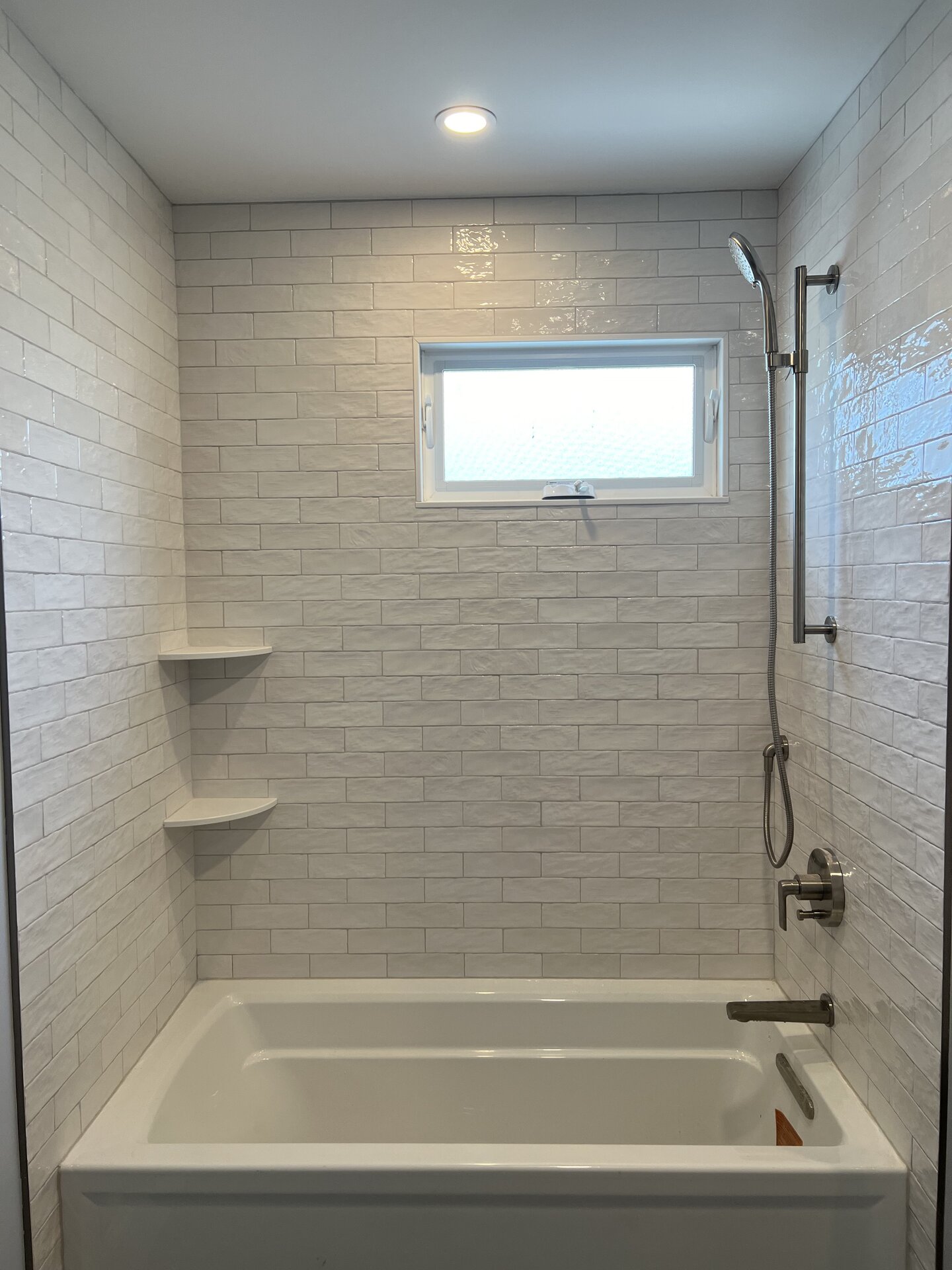 Custom Tile Shower & Floating Vanity in Natick, MA