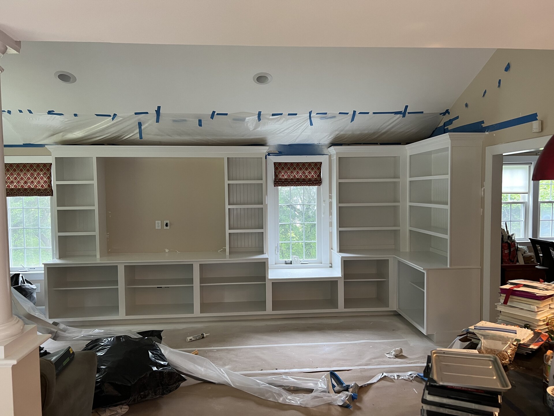 Floor-to-Ceiling Custom Built-Ins in Natick, MA