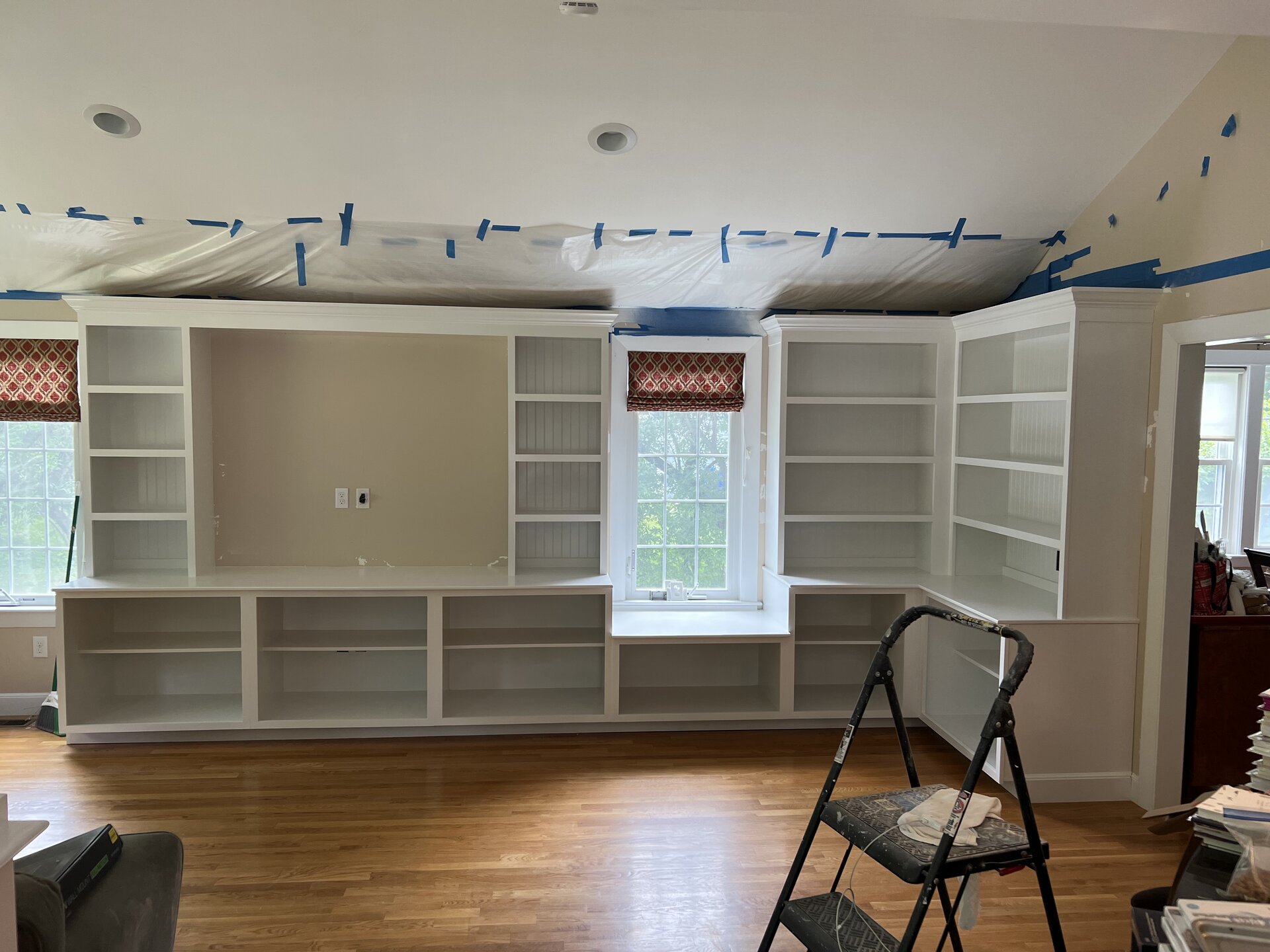 Custom Built-In Storage with Bench in Natick, MA