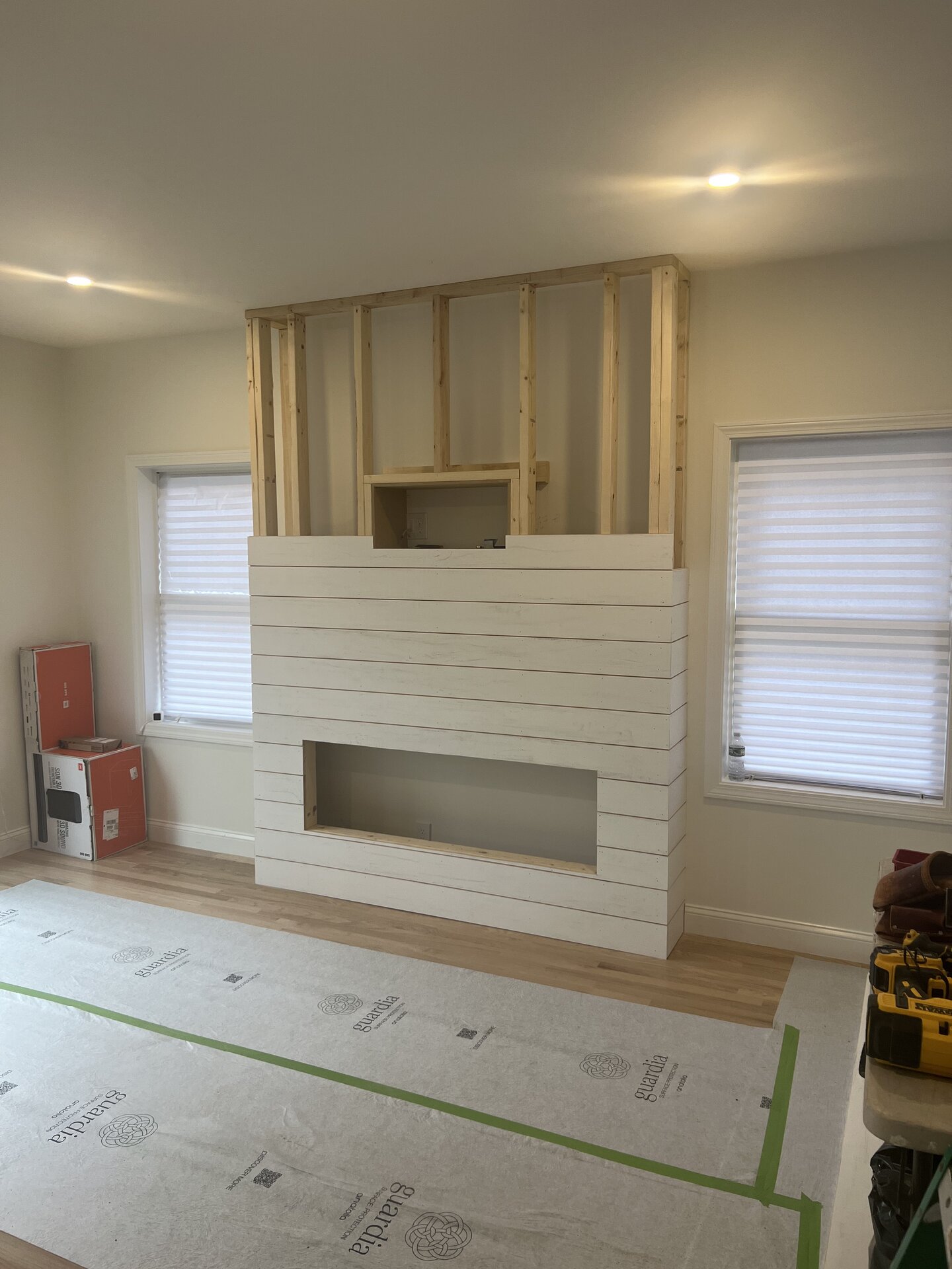 Custom Fireplace Surround Build in Holliston, MA