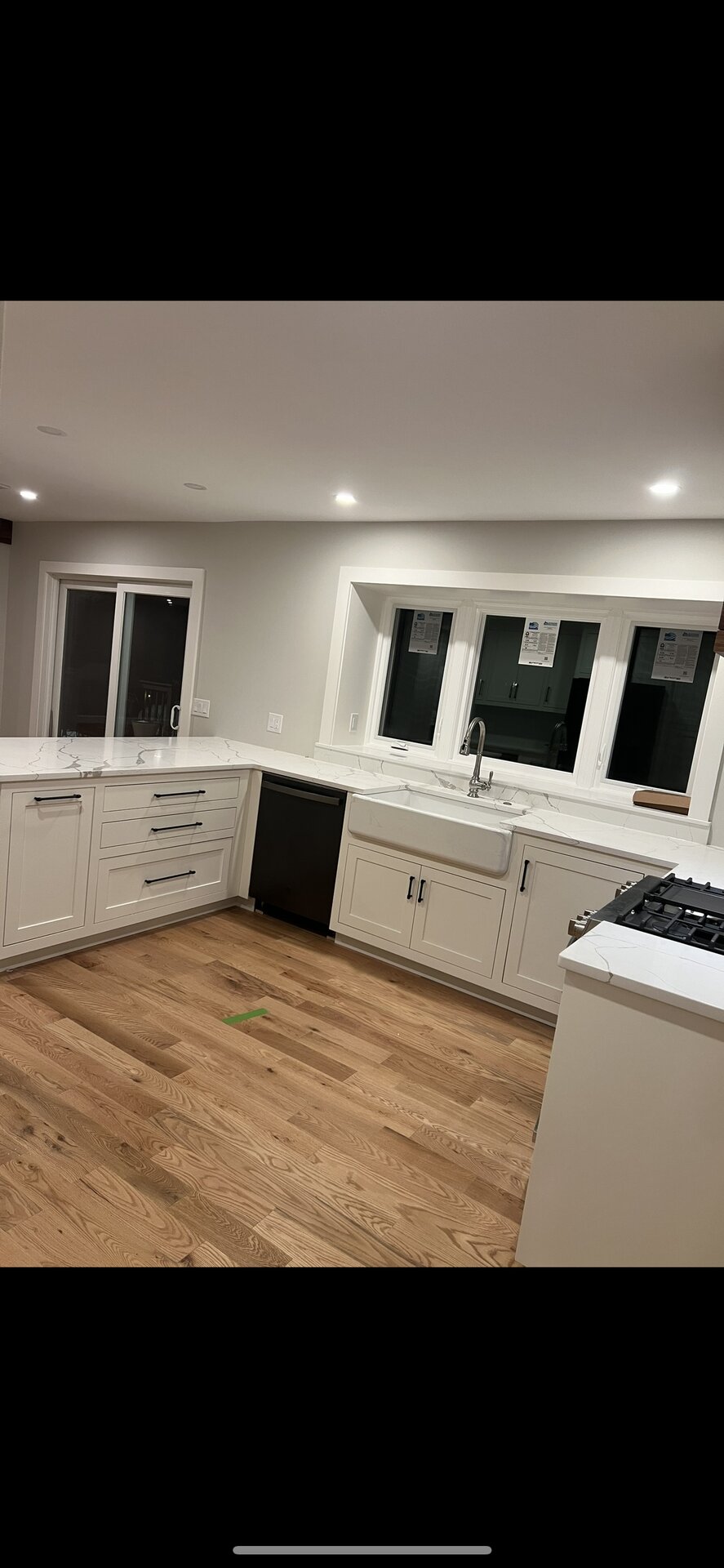 Custom Kitchen with White Oak Open Shelves in MetroWest, MA