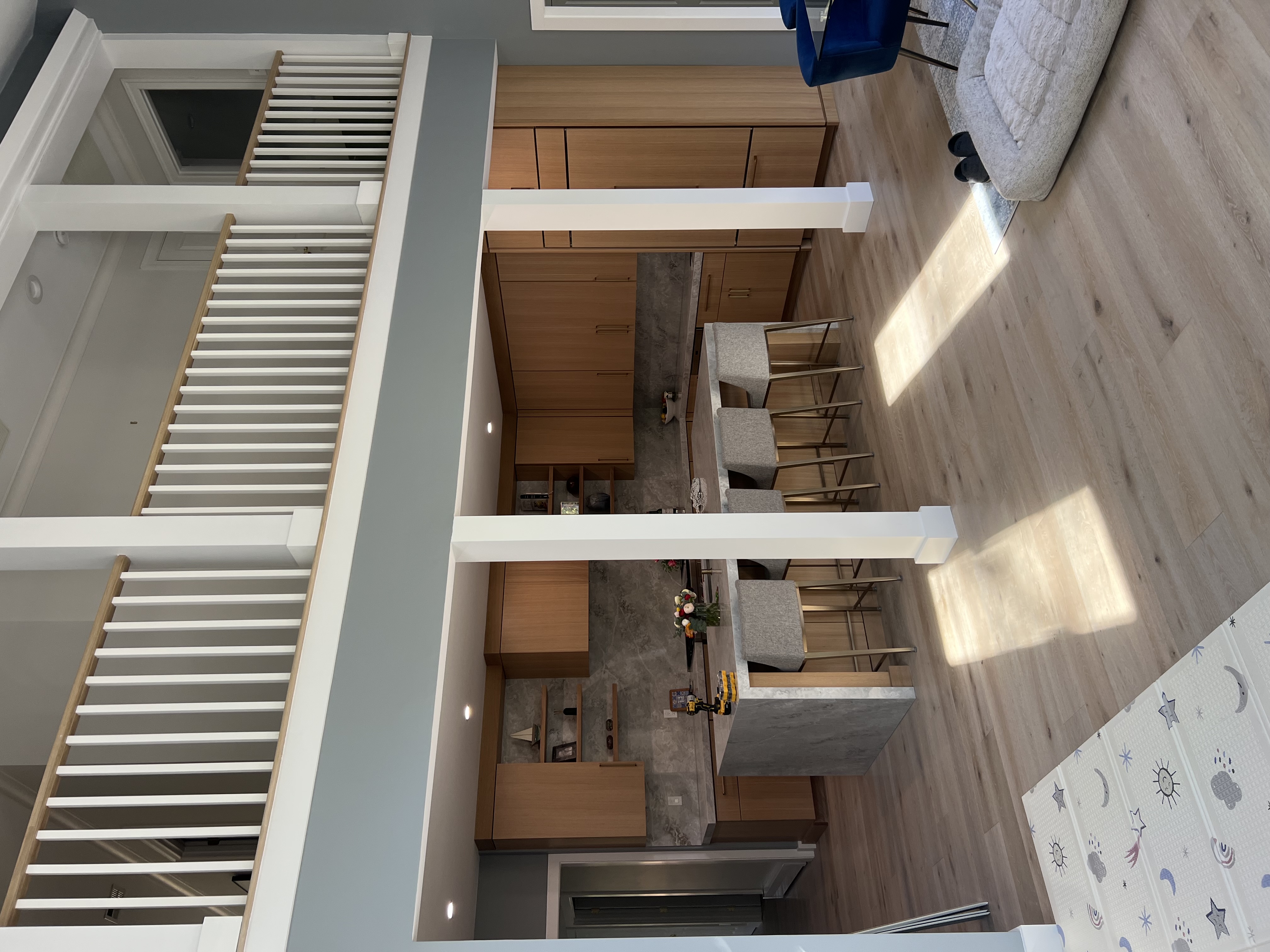 Custom White Oak Kitchen & Floating Shelves in Natick, MA