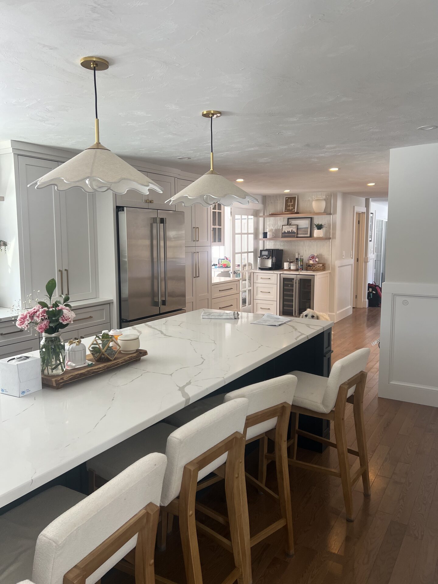 Two-Tone Custom Kitchen, Window Sink Wall in MetroWest, MA