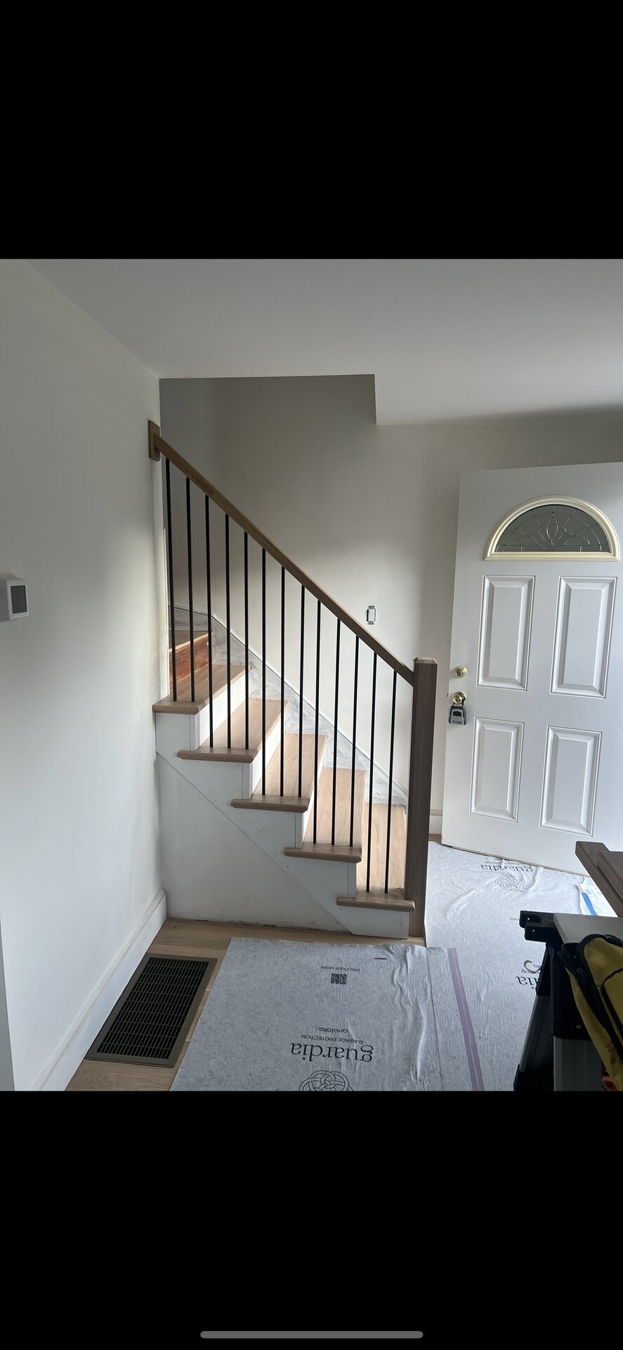 Refinished Staircase & Newel Post in MetroWest, MA